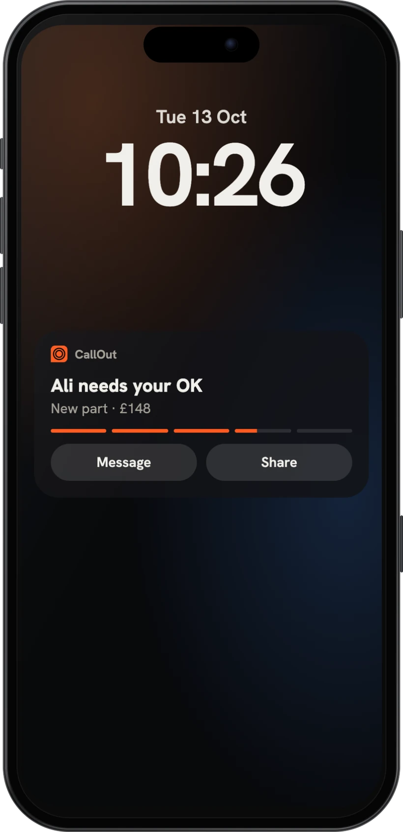 A new part, on your lock screen