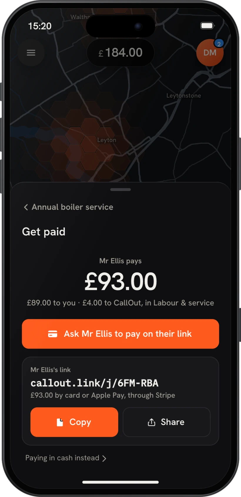 Take payment