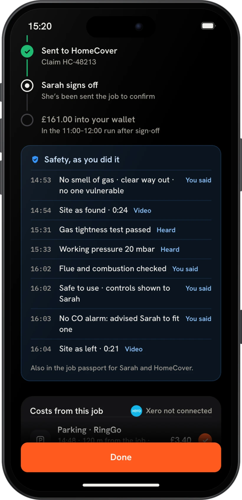 Safety, as you did it