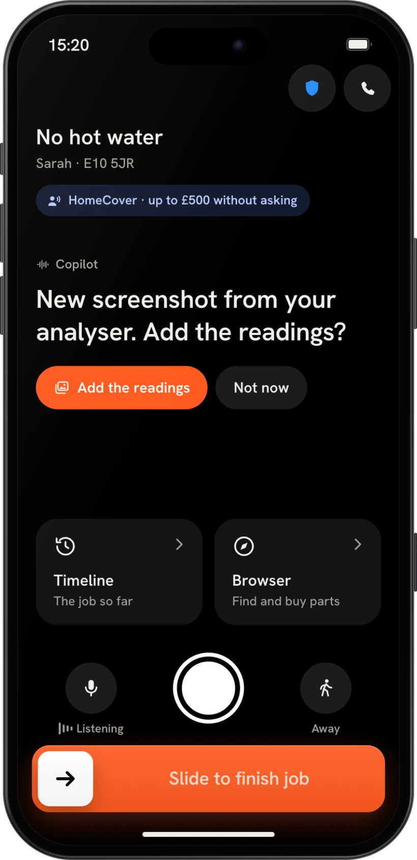 A new analyser screenshot, noticed