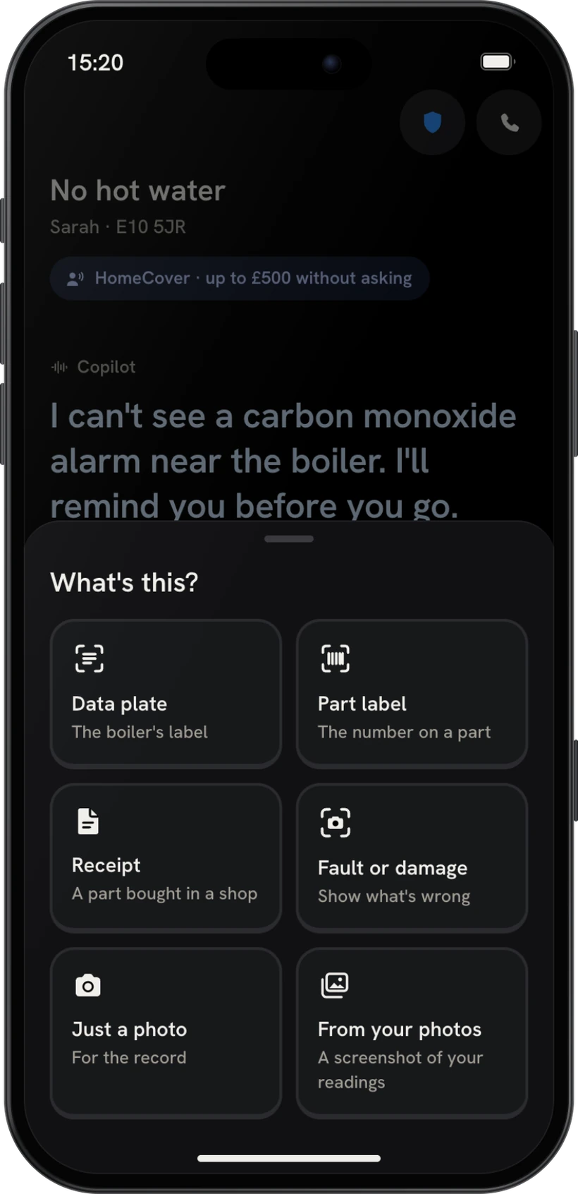 Plates, labels, receipts, readings